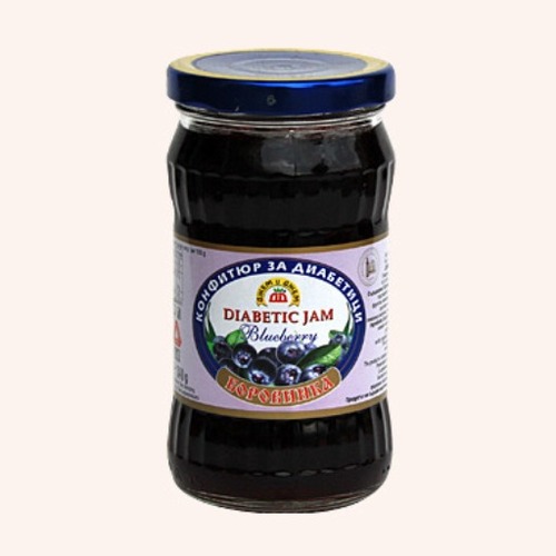 JJ Diabetic Blueberry Jam Sugar Free 340g Jam & Jam, Bulgaria