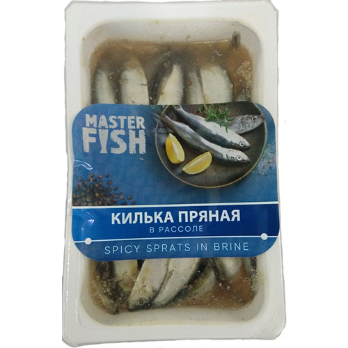 Master Fish Spicy Gutted Sprats in Brine 500g