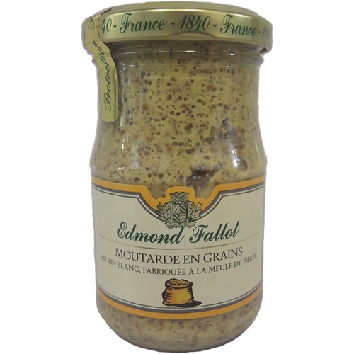 Edmond Fallot Dijon Mustard with Seeds and White Wine 205g