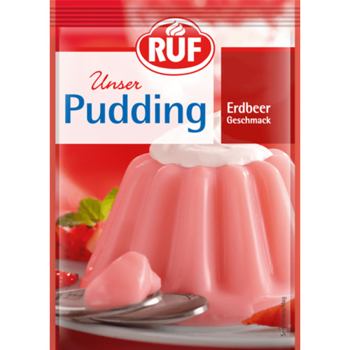 RUF Pudding Strawberry 3 Sachets 114g