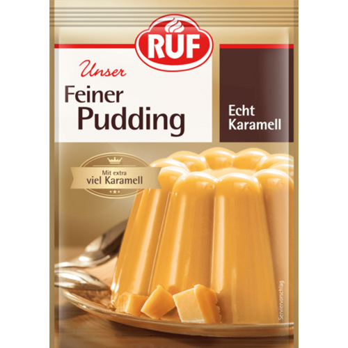 RUF Gourmet Pudding Real Caramel 3 Sachets/126g