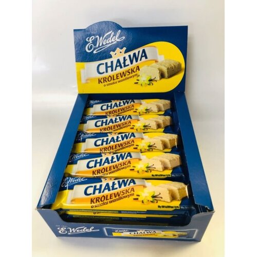 Wedel Sesame Halva Vanilla 50g / Pack of 20 / Chałwa Królewska